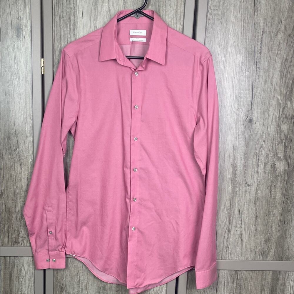 Calvin Klein Slim Fit Performance Non Iron Dress Shirt Men's 15 34/35